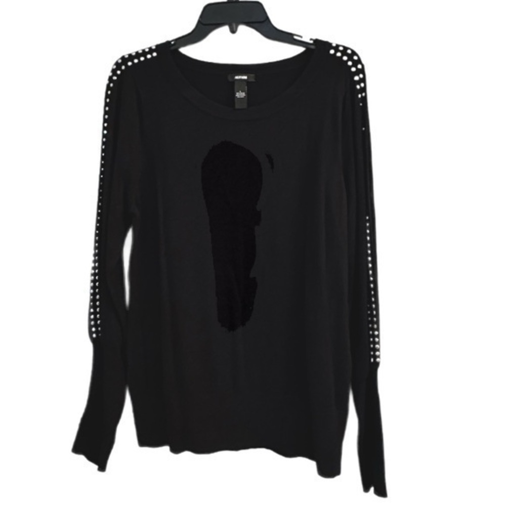 Women’s Alfani Long Sleeve Sweater in Black - Size L - NWT